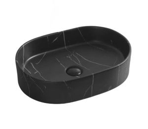 Раковина накладная Ceruttispa CR0055B MMB1 50см чёрный матовый