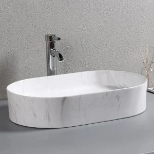 Раковина Cerutti SPA CR0055B MMW1 50см матовый белый мрамор
