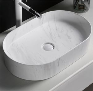 Раковина Cerutti SPA CR0055B MMW1 50см матовый белый мрамор