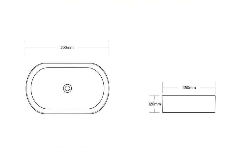 Раковина Cerutti SPA CR0055B MMW1 50см матовый белый мрамор