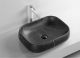 Раковина Cerutti SPA CR0086 MMB1 56см матовый чёрный мрамор