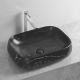 Раковина Cerutti SPA CR0086 MMB2 56см матовый чёрный мрамор