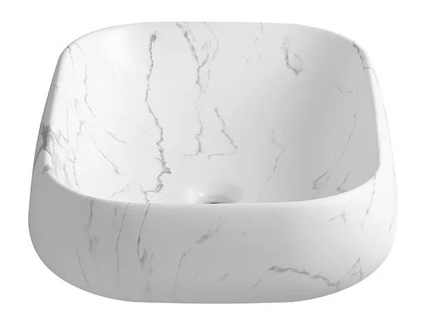 Раковина Cerutti SPA CR0086 MMW2 56см матовый белый мрамор