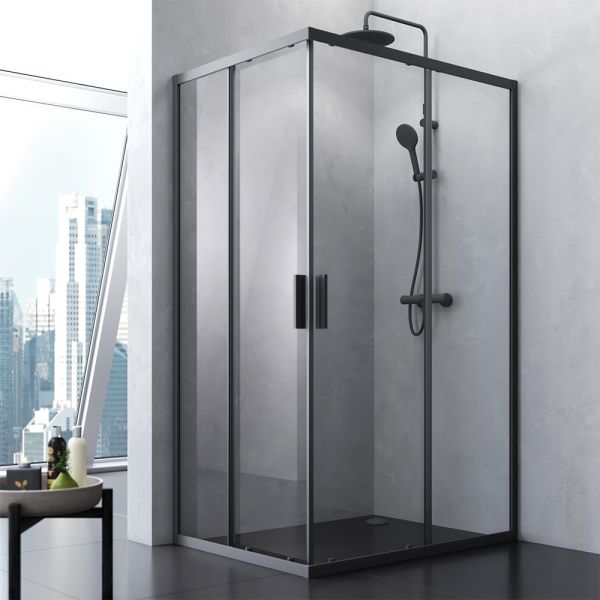 Душевой уголок Am.Pm Gem S 120x90см чёрный матовый W93G-404-120290-BT