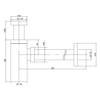 Сифон для раковины Timo 958/17L матовое золото Сифон для раковины Timo 958/17L матовое золото
