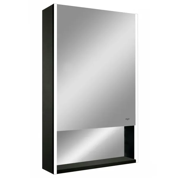 Зеркало-шкаф Reflexion Box Black 60 RF2421BL с подсветкой 60х80