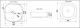 Раковина CeramaLux  D1303H020 черная 42 см