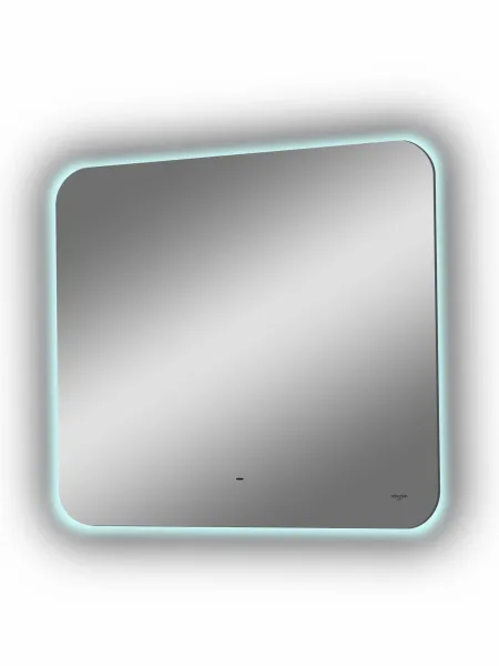 Зеркало Reflexion Horizon RF4208HR с фоновой подсветкой бесконтактным сенсором черной окантовкой 80х70