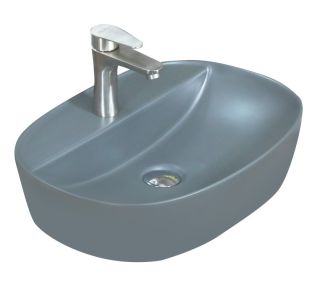 Накладная раковина Melana 320356MG-805 51см серый матовый Накладная раковина Melana 320356MG-805 51см серый матовый