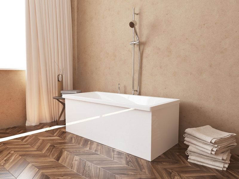 Ванна из искусственного камня AquaStone Армада 1700x80см белый