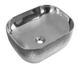 Раковина CeramaLux  D1302H009 серая 50 см