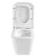 Подвесной унитаз Lemark Florex 9614001 безободковый с сиденьем микролифт белый глянец Подвесной унитаз Lemark Florex 9614001 безободковый с сиденьем микролифт белый глянец