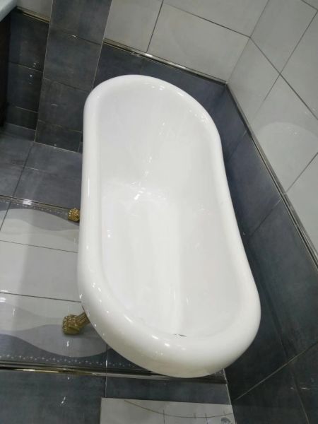 Акриловая ванна Cerutti SPA Classic 170 CT9668 на львиных лапах золото