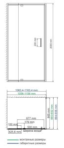 Душевой уголок Wasserkraft Berkel 48P15 110x90