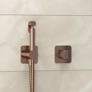 Гигиенический душ со смесителем WasserKRAFT Paar A8851.290.292.335 розовое золото