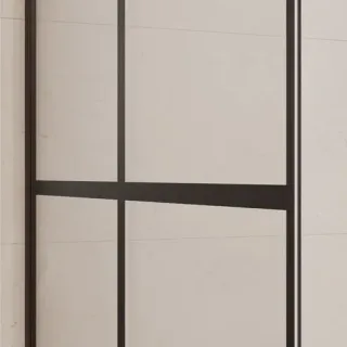 Душевая перегородка RGW WA-011B 35101160-84 60 см профиль чёрный стекло прозрачное