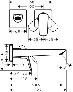 Смеситель Hansgrohe Logis Fine 71256000 для раковины