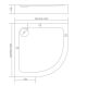 Акриловый поддон для душа Good Door Раунд R 90x90