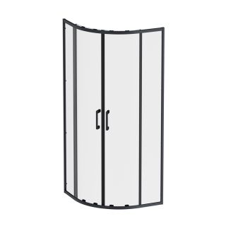 Душевой уголок Am.Pm Above W9XG-401-8080-BT 80x80 см профиль чёрный стекло прозрачное