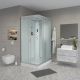 Душевая кабина Niagara NG-43295-14QP 120x90см серебро/матовое
