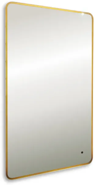Зеркало с подсветкой ArtMax Siena AM-SieS-600-1000-DS-F-Gold 100 см золото