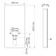 Комплект для биде со смесителем WasserKRAFT Naab 86BDT.050.BL.SQ3206 хром