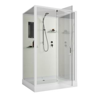 Душевая кабина Niagara Standart ST90/15Q 90x90 см профиль белый стекло прозрачное