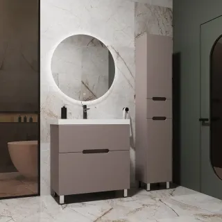 Напольная тумба под раковину Style Line Матис ЛС-00002433 60 см тауп тёмный