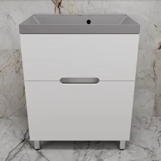 Напольная тумба под раковину Style Line Матис ЛС-00002442 70 см белый матовый Напольная тумба под раковину Style Line Матис ЛС-00002442 70 см белый матовый