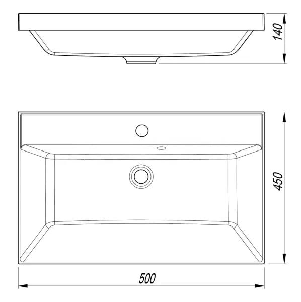 Раковина Style Line Asti СС-00002485 50 см антрацит