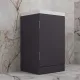 Напольная тумба под раковину Style Line Моно ЛС-00002451 50 см графит нубук