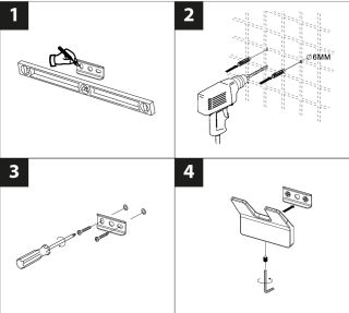 Крючок двойной Lemark Smooth Line 9716006 графит