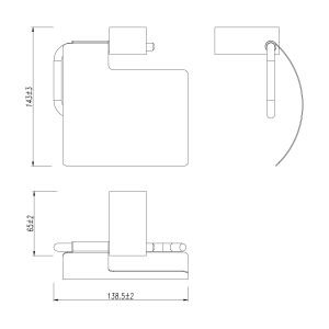 Держатель для туалетной бумаги Lemark Smooth Line 9726012 графит