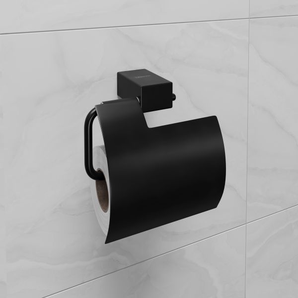 Держатель для туалетной бумаги Lemark Smooth Line 9722011 чёрный матовый