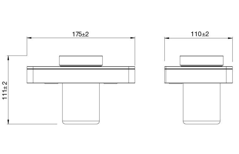 Стакан для зубных щёток Lemark Glass Line 9732036 с держателем чёрный матовый/чёрное стекло