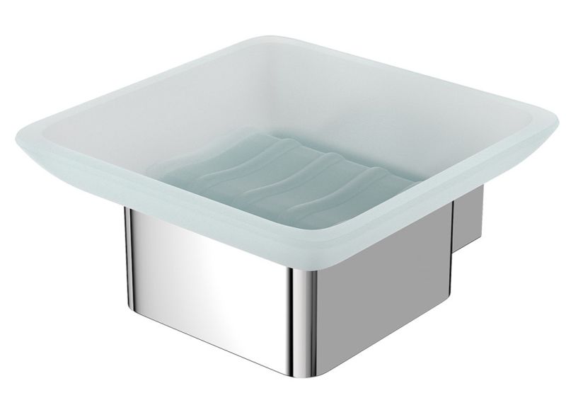 Мыльница Lemark Smooth Line 9741016 с держателем хром
