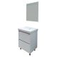 Comforty Тумба-умывальник "Дублин-60" белый глянец с раковиной Comforty 8056