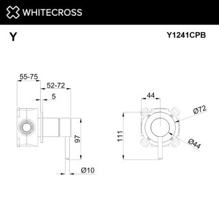 Смеситель на 1 потребитель Whitecross Y Y1241CPB брашированная медь