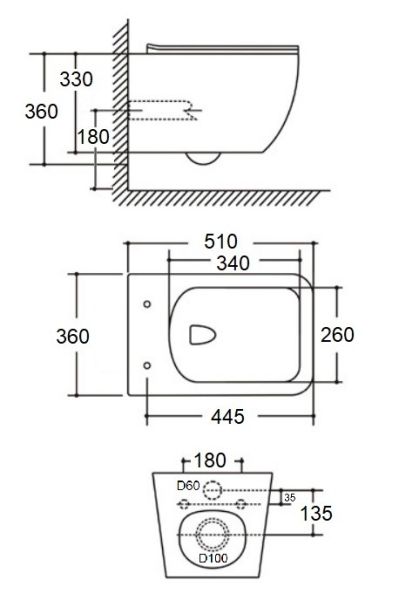Подвесной унитаз Cerutti SPA Nemo Aria PP CT9753 безободковый белый