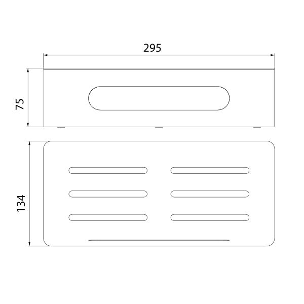 Полка для душа Lemark Shelf line 9772044 чёрный