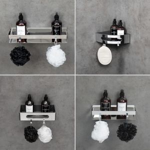 Полка для душа угловая Lemark Shelf line 9771046 хром/графит