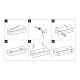 Полка для душа Lemark Shelf line 9771052 хром