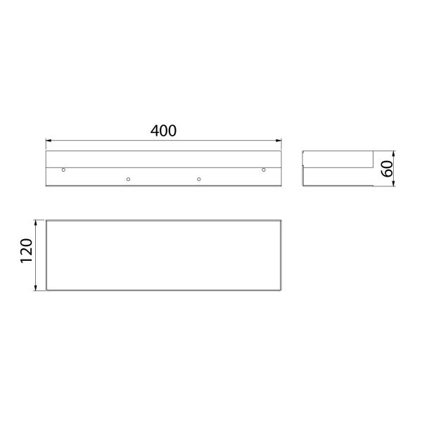 Полка для душа Lemark Shelf line 9772053 чёрный