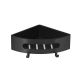 Полка для душа угловая Lemark Shelf line 9772047 чёрный