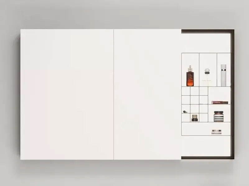 Зеркальный шкаф Black&White 929.MС1200  тёмное дерево 120 см