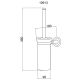 Щётка для туалета Boheme Murano Crystal золото 10913-CRST-G