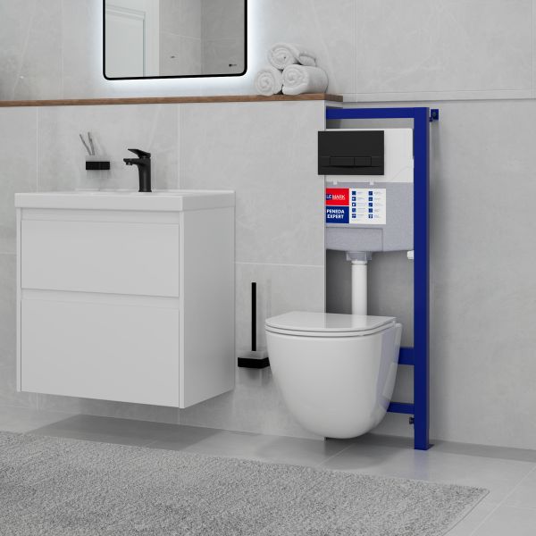 Инсталляция для подвесного унитаза Lemark Peneda Expert 9812002 механическая без кнопки