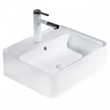 Раковина накладная BelBagno 52см белая BB1367