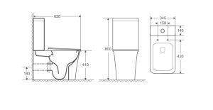 Унитаз напольный Cerutti ARNO MB CT9827 безободковый черный