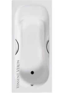 Ванна чугунная Vinsent Veron Aura VAU1707042H 170x70см с отверстиями для ручек